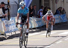 El corredor residente en Miranda entró en primer lugar en la línea de meta ubicada en Briviesca.