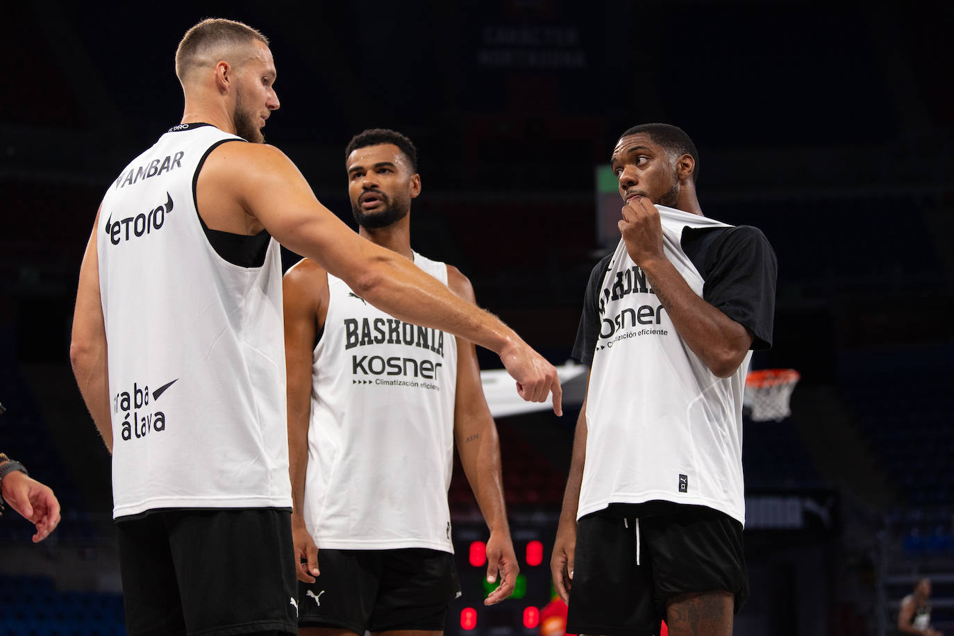 El primer entrenamiento de Laso como técnico del Baskonia, en imágenes