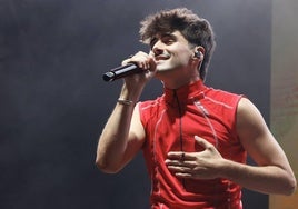 Martin Urrutia en el concierto en el Parque Europa de Bilbao.