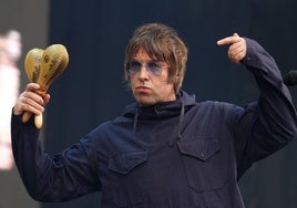 Liam Gallagher en una actuación en Santiago de Compostela en 2022.