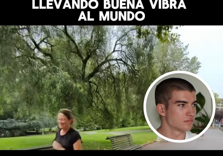 Pablo, el bilbaíno que triunfa en redes intentando alegrar el día a desconocidos