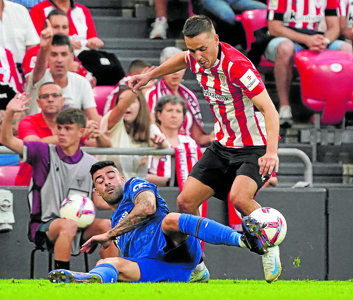 Gorosabel en el primer partido de Liga ante el Getafe.