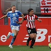 La jugadora del Athletic Peke da la bienvenida a su primera hija