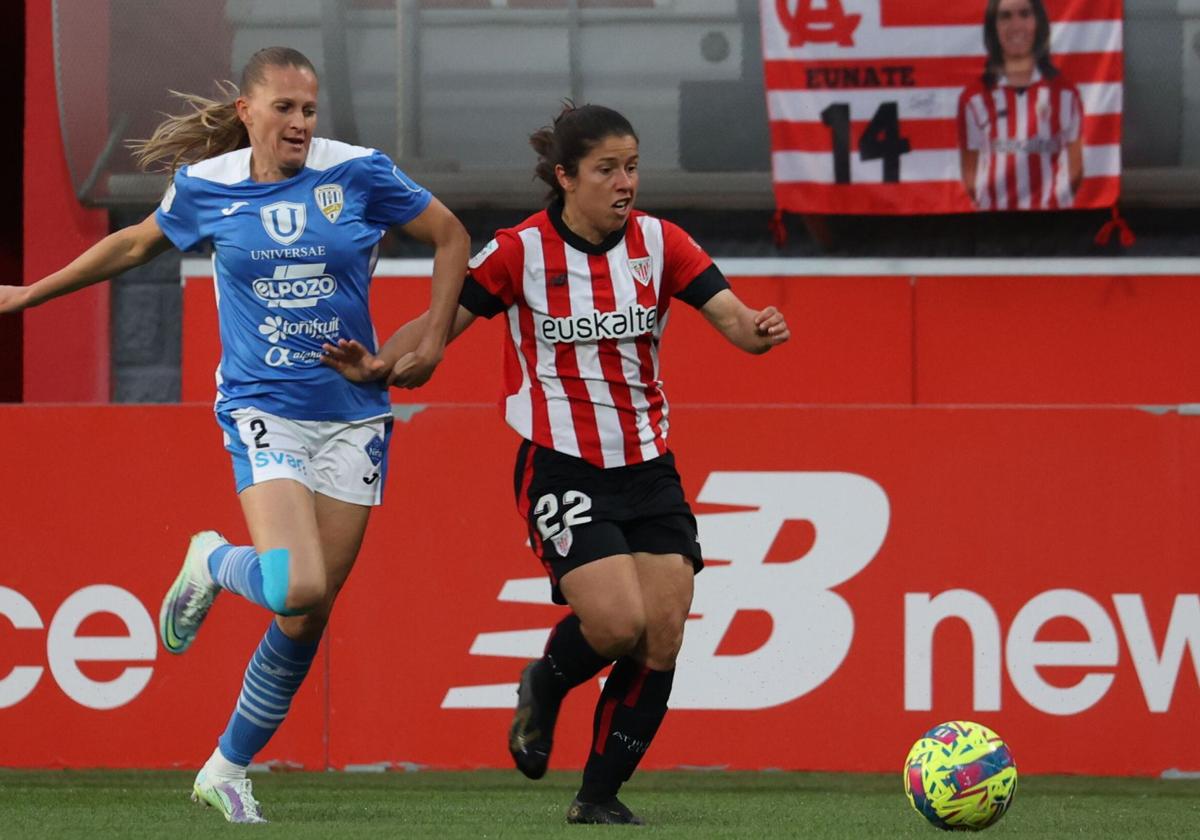 La jugadora del Athletic Peke da la bienvenida a su primer hijo