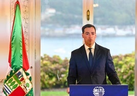 Pradales, en el Consejo de Gobierno de Miramar del pasado jueves.