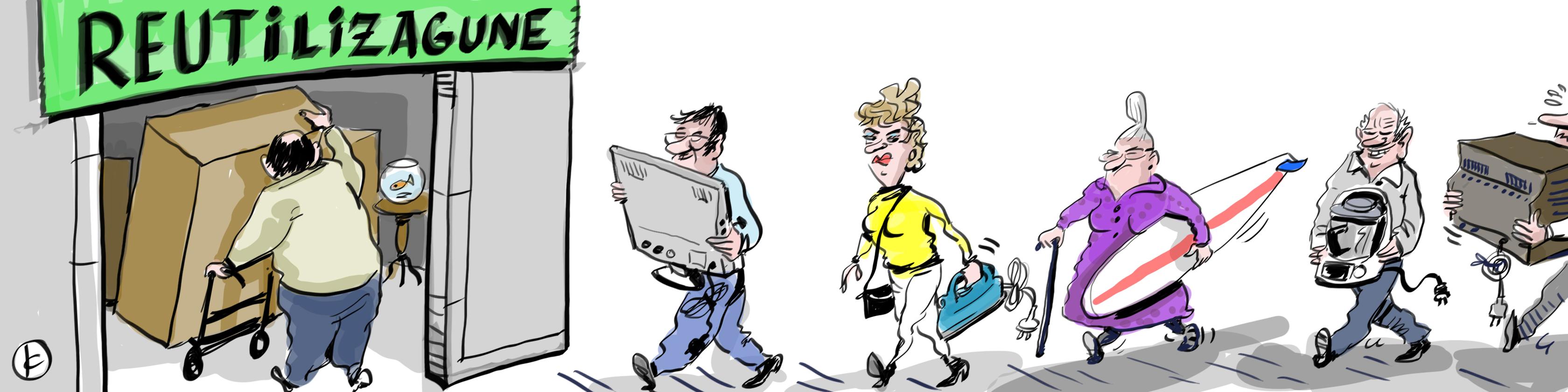 La tira de Cerrajería sobre el reciclaje en Álava