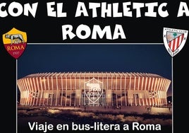 Viaje a Roma en autobús con literas para animar al Athletic