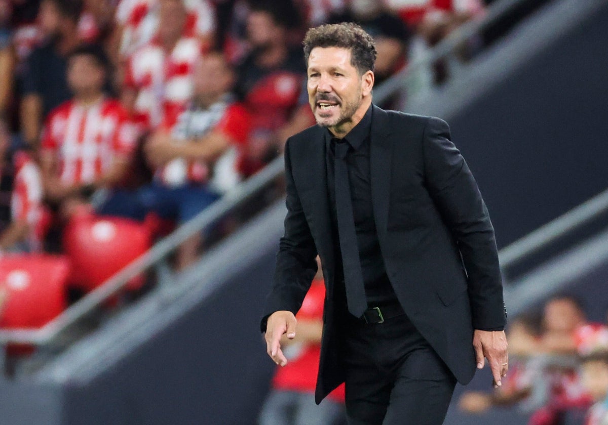 Diego Pablo Simeone, el pásado sábado en San Mamés.