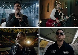 Álex Ubago, Coque Malla, Miguel Poveda eta Richi Campbell, Bizkaiko eszenatoki ezberdinetan.