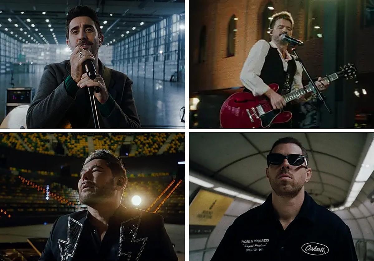 Álex Ubago, Coque Malla, Miguel Poveda eta Richi Campbell, Bizkaiko eszenatoki ezberdinetan.