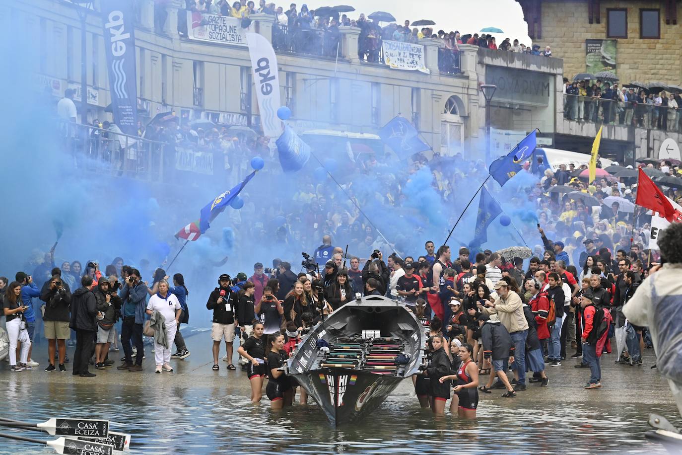 Arraun Lagunak consigue su tercera Bandera de La Concha