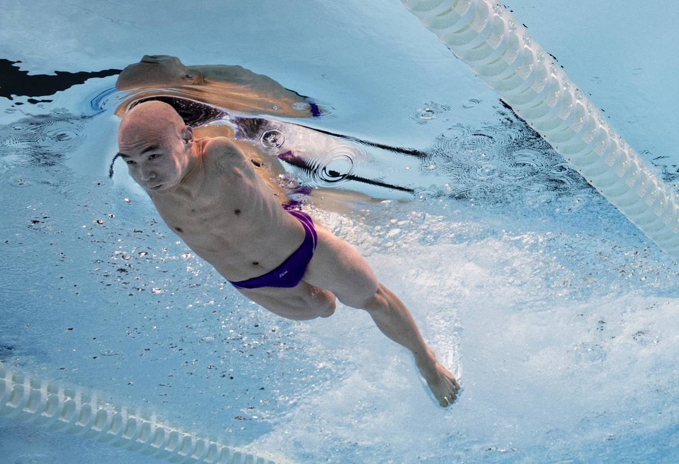 Jincheng Guo durante una de las competiciones en los Juegos Paraolímpicos de París 2024.