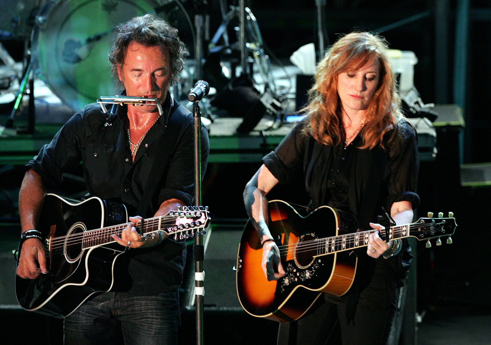 Springsteen y Scialfa en una actuación de 2007.