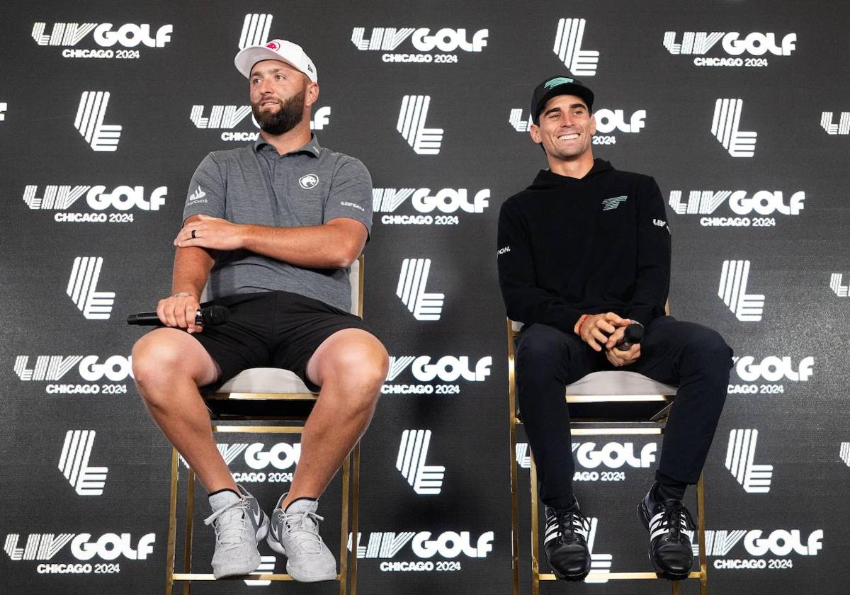 Rahm y Niemann, en la rueda de prensa previa al torneo.