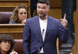 La reacción de Rufián a la victoria de Broncano sobre Pablo Motos: «Lágrimas de facha locales»