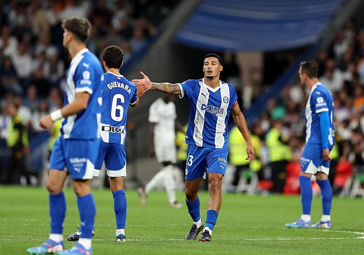 Benavídez, tras su gol al Madrid.