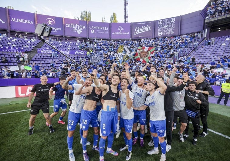 El Alavés brinda en la élite