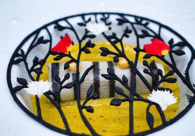 'Trucha en un río escabechado', una de las dos propuestas de Juan García.