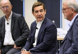 Carlos Torres, presidente de BBVA, durante su intervención.