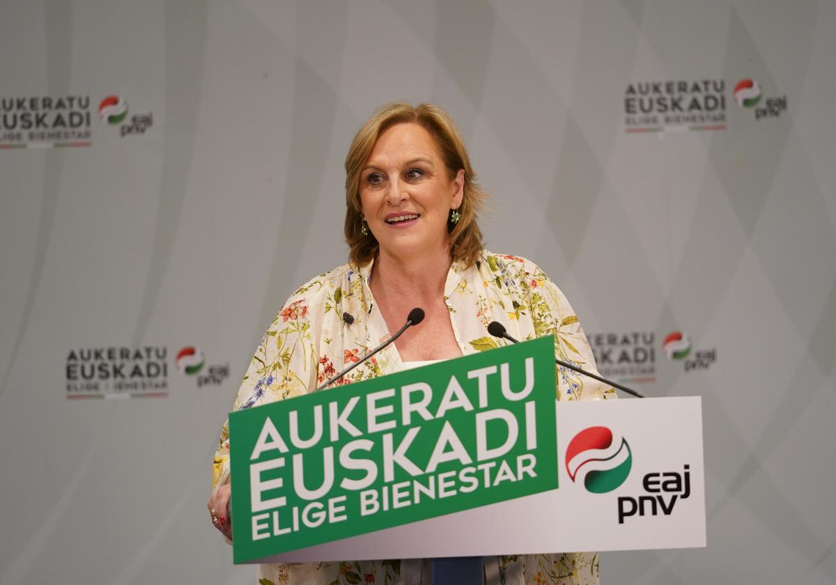La presidenta del Bizkai buru batzar, Itxaso Atutxa.