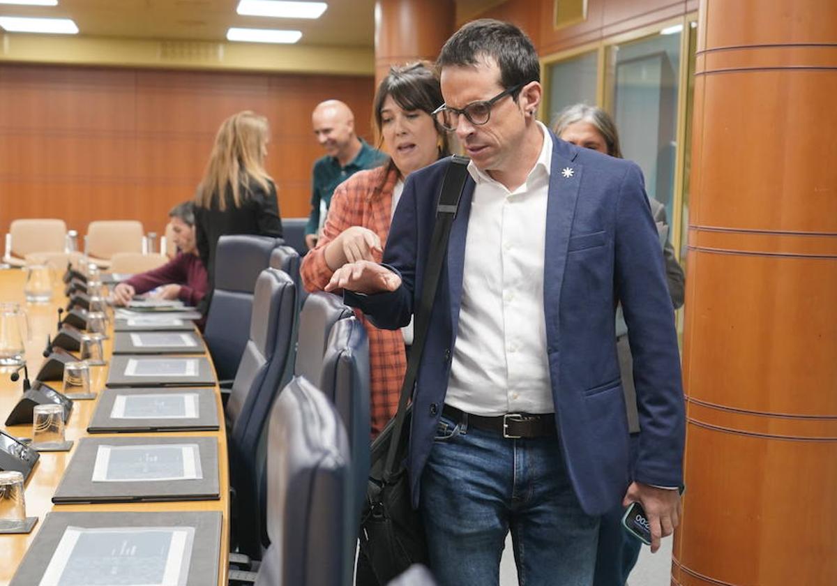 El portavoz de EH Bildu en el Parlamento vasco, Pello Otxandiano.