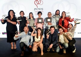 Asun Ibarrondo y Dani García rodeados de los premiados de la III edición de Talento Gastro