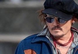 El actor Johnny Depp en San Sebastián.