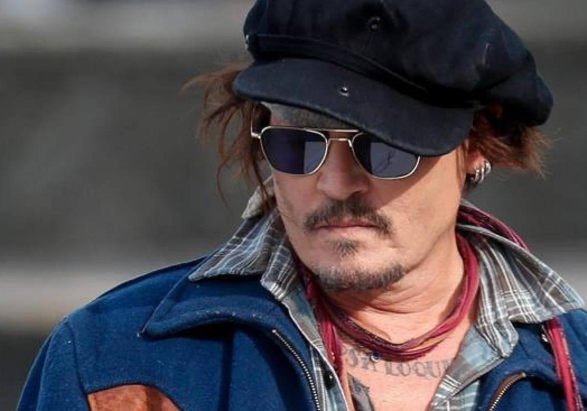 El actor Johnny Depp en San Sebastián.