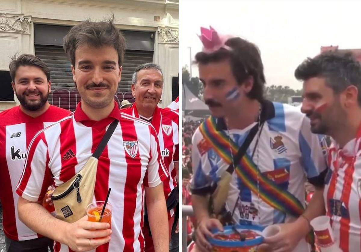 De ver la final de Copa vestido de la Real, a animar al Athletic en Roma