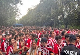 La Policía de Roma elogia el comportamiento de la afición del Athletic: «Un ambiente magnífico»