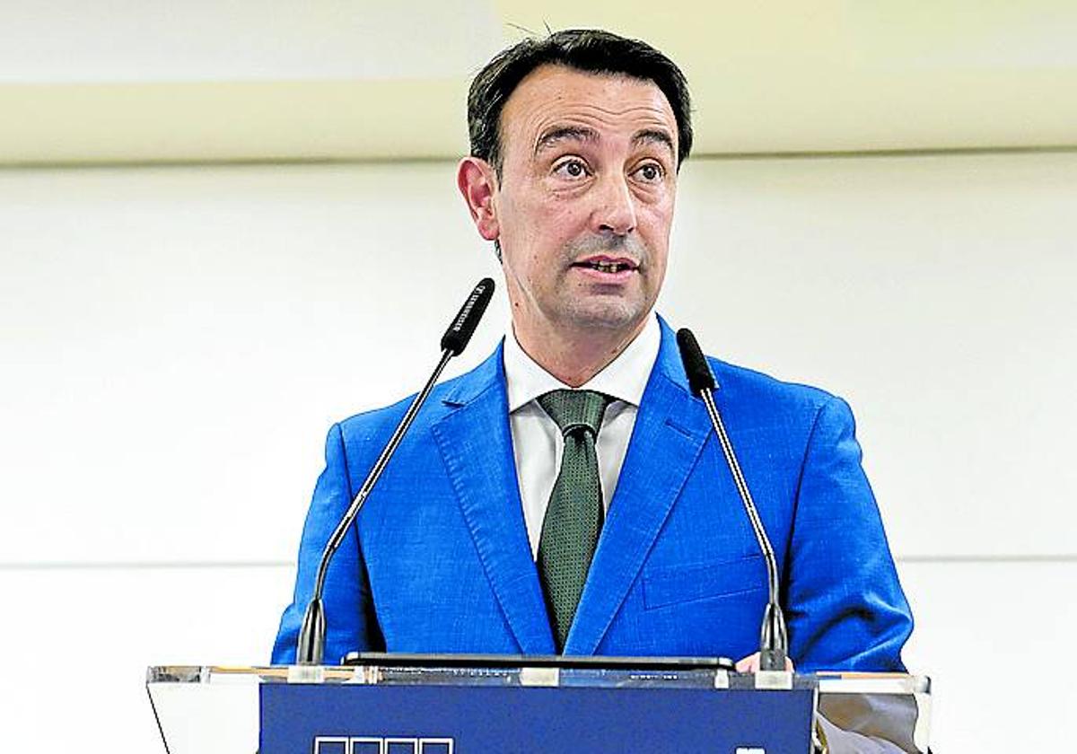 Mikel Torres, durante su intervención en el foro empresarial.