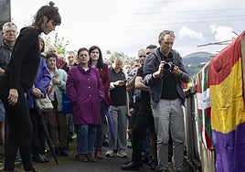 Aizpurua, en el homenaje celebrado este viernes en Zarautz.