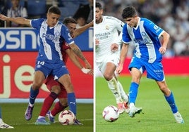 Tenaglia y Hugo Novoa, con el Alavés esta temporada.