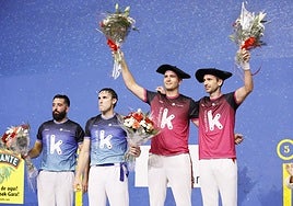 Maldonado y Gordon, en el cajón mas alto del podio.