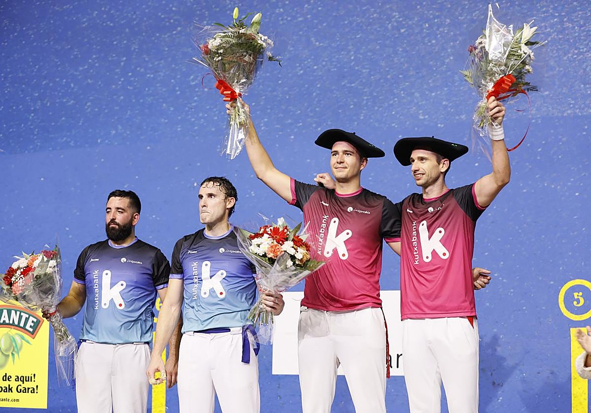 Maldonado y Gordon, en el cajón mas alto del podio.