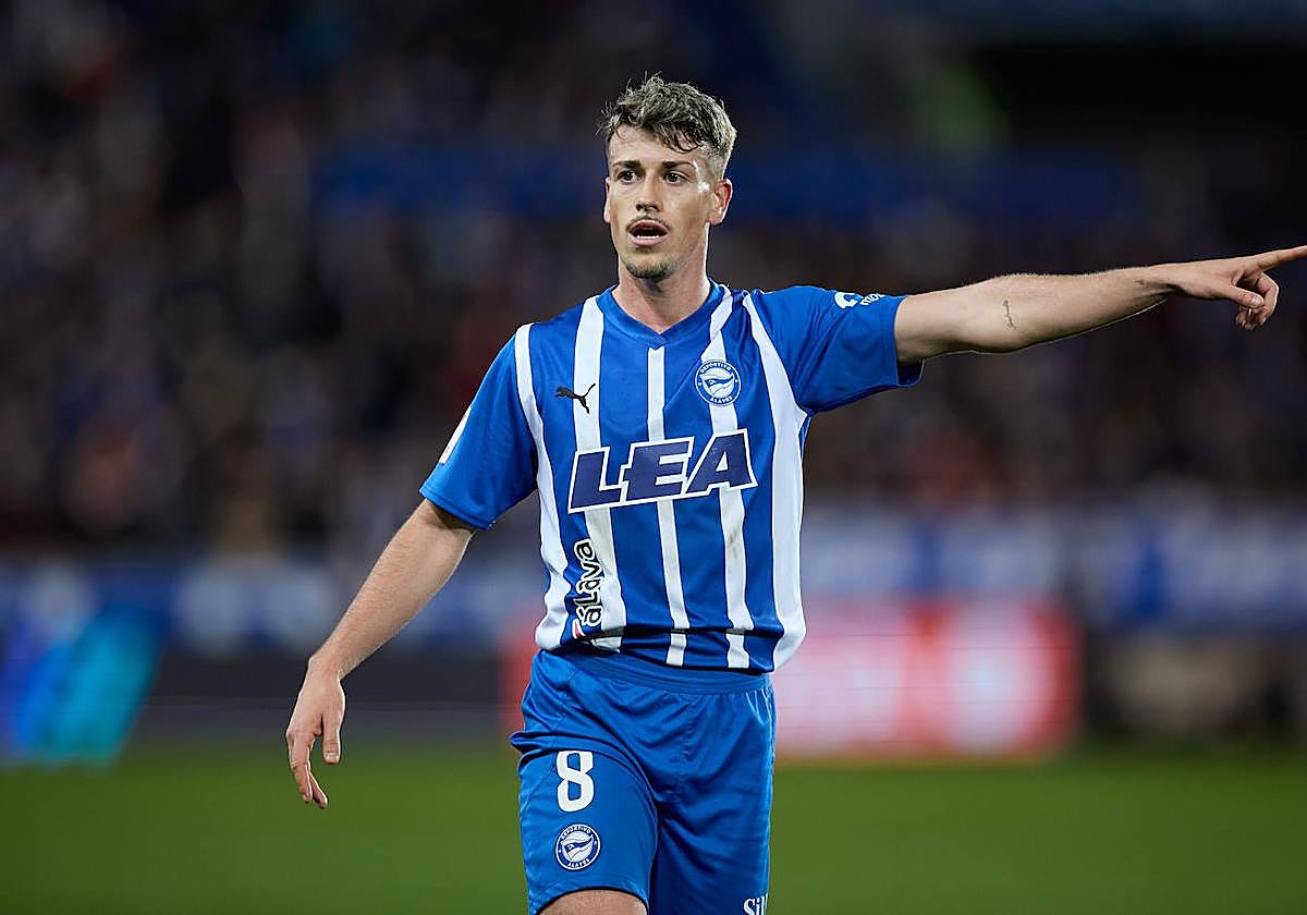 Antonio Blanco, durante un partido del Alavés de esta temporada.
