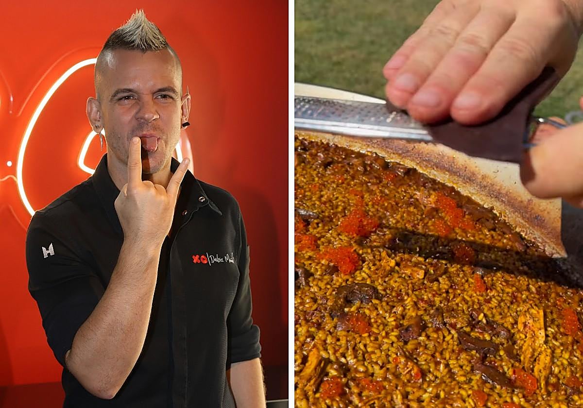 La paella con chocolate de Dabiz Muñoz que ha desatado la polémica: «No vengas por Valencia»