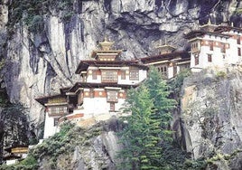 El monasterio de Taktshang en Bután.