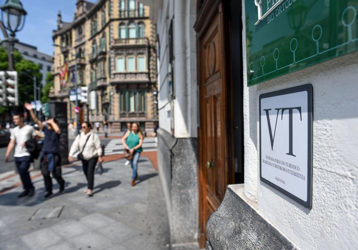 Una vivienda turística en el centro de Bilbao.