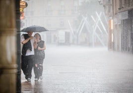 La lluvia y el viento regresarán a Álava en los próximos días.