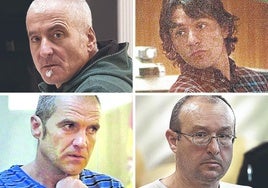 Terroristas beneficiados. Xabier García Gaztelu, 'Txapote', Aitzol Gogorza, J. J. Arizkuren Ruiz, 'Kantauri' y Juan Ramón Carasatorre.