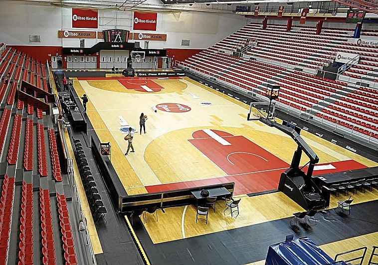 Aspecto de La Casilla antes del partido de este miércoles contra el Balkan.