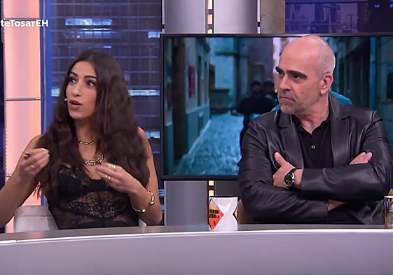 Carolina Yuste y Luis Tosar, en 'El Hormiguero'.