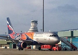 Un avión ruso en Foronda