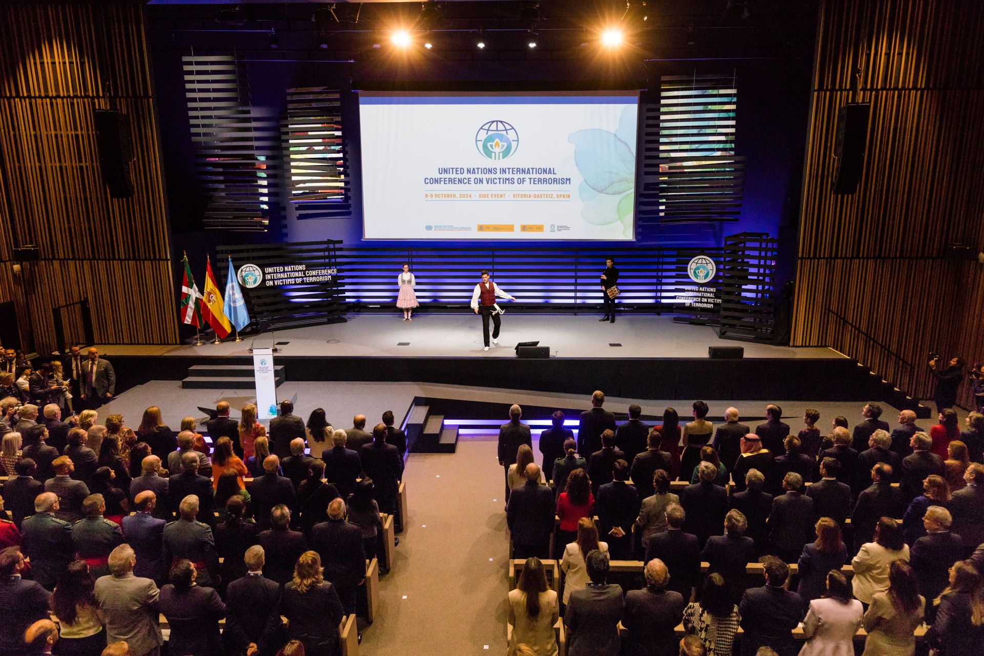 Inauguración de la Conferencia de Víctimas del Terrorismo en Vitoria.