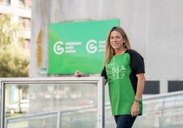 Miren Bilbao preside la Asociación Contra el Cáncer Álava que convoca mañana una 'marea verde'.