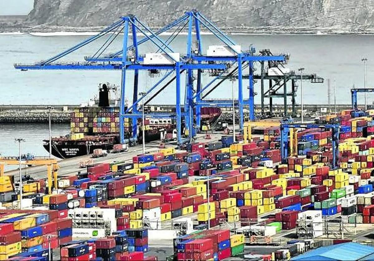 Imagen del puerto de Bilbao.