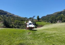 Helicóptero del Gobierno regional en una actuación anterior.