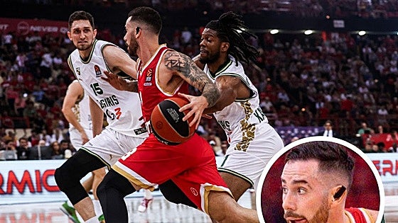 El exbaskonista Luca Vildoza prueba a jugar con pendiente para combatir las migrañas