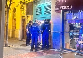 Momento de la detención a manos de la Ertzaintza del presunto agresor.